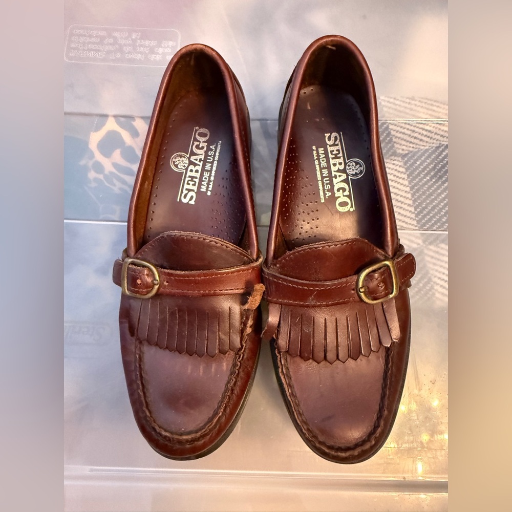 Sebago Women’s Leather Loafers with Buckle